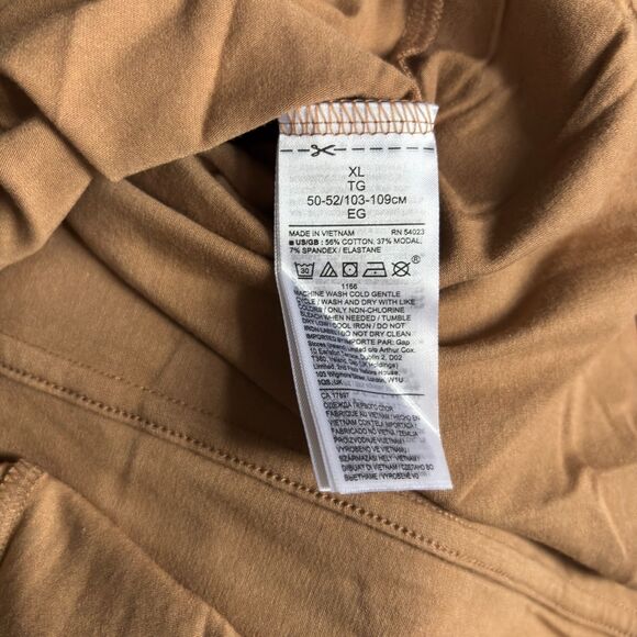 TRUE HUES. Banana Republic Nutmeg Woman XL Soft Cotton Modal Spandex Top #F - Picture 4 of 4